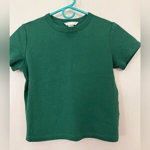 H&M Classic Green Short Sleeve Tee